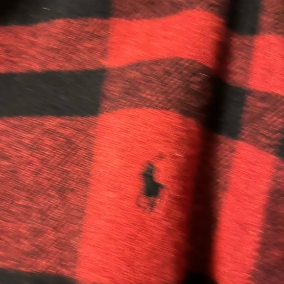 Ralph Lauren man’s red black plaid wool jacket, XL/TG - Picture 4 of 7